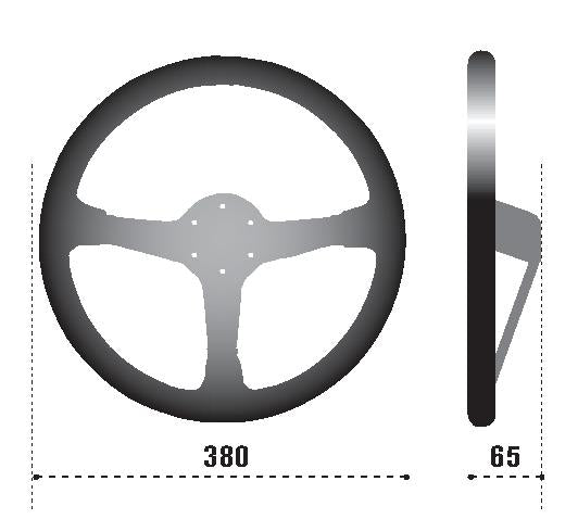 Sparco Steering Wheel R 368 Suede - 015R368MSN - Subimods.com