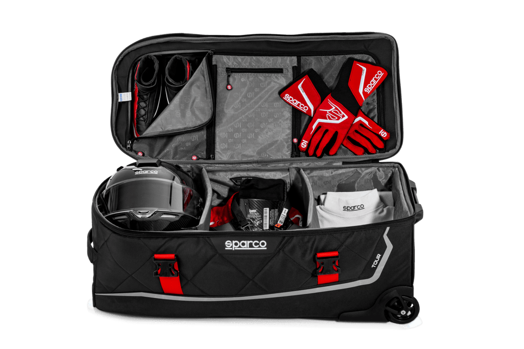 Sparco Tour Rolling Duffel Bag - 016437NRRS - Subimods.com