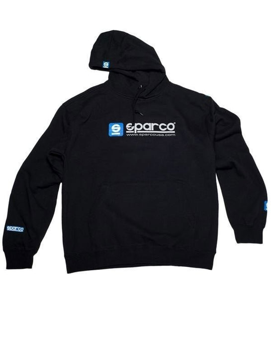 Sparco WWW Hooded Sweatshirt Black - SP03100NR0XS - Subimods.com