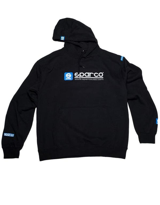 Sparco WWW Hooded Sweatshirt Black - SP03100NR1S - Subimods.com