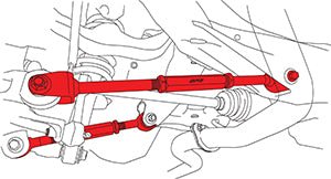SPC Performance Adjustable Lateral Links Rear 2000 - 2009 Legacy / 2000 - 2009 Outback - 67664 - Subimods.com