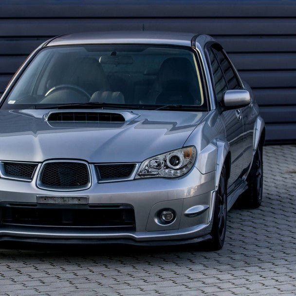 Spec - D LED Bar Style Projector Headlights w/ Chrome Base and Clear Lens 2006 - 2007 WRX / 2006 - 2007 STI w/ OEM Halogen Lights - 2LHP - WRX06 - TM - Subimods.com