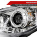 Spec - D LED Bar Style Projector Headlights w/ Chrome Base and Clear Lens 2006 - 2007 WRX / 2006 - 2007 STI w/ OEM Halogen Lights - 2LHP - WRX06 - TM - Subimods.com