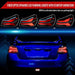 Spec - D New Era Style Sequential LED Tail Lights Matte Black Housing w/ Clear Lens and Red Bar 2015 - 2021 WRX / 2015 - 2021 STI - LT - WRX15JRLED - SQ - RS - Subimods.com