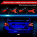 Spec - D New Era Style Sequential LED Tail Lights Matte Black Housing w/ Smoke Lens and Red Bar 2015 - 2021 WRX / 2015 - 2021 STI - LT - WRX15SMLED - SQ - RS - Subimods.com