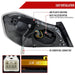 Spec - D New Era Style Sequential LED Tail Lights Matte Black Housing w/ Smoke Lens and Red Bar 2015 - 2021 WRX / 2015 - 2021 STI - LT - WRX15SMLED - SQ - RS - Subimods.com