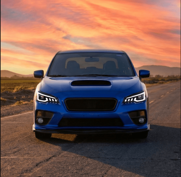 Spec - D Projector Headlights Sequential LED Switchback DRL Black Housing w/ Clear Lens 2015 - 2021 WRX / 2015 - 2021 STI (Halogen Headlight Models Only) - 2LHP-WRX15JM-SQ-RS - Subimods.com