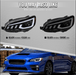 Spec - D Projector Headlights Sequential LED Switchback DRL Black Housing w/ Clear Lens 2015 - 2021 WRX / 2015 - 2021 STI (Halogen Headlight Models Only) - 2LHP-WRX15JM-SQ-RS - Subimods.com