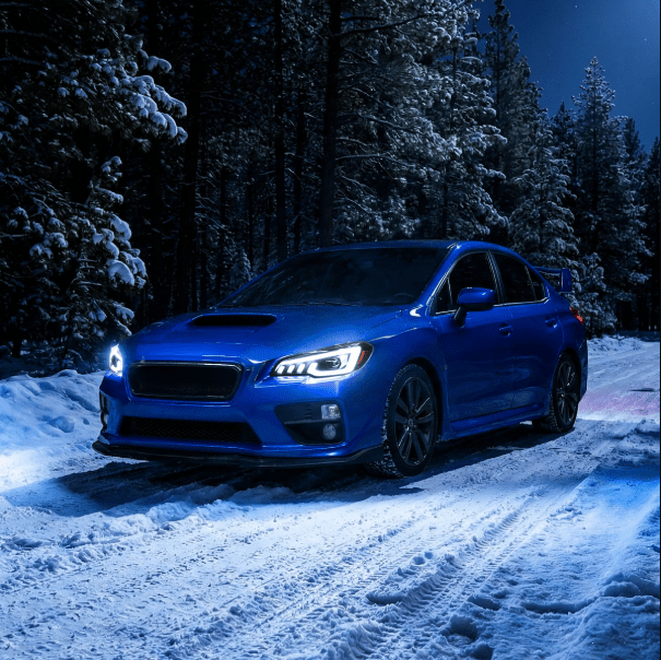 Spec - D Projector Headlights Sequential LED Switchback DRL Black Housing w/ Clear Lens 2015 - 2021 WRX / 2015 - 2021 STI (Halogen Headlight Models Only) - 2LHP-WRX15JM-SQ-RS - Subimods.com