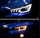 Spec - D Projector Headlights Sequential LED Switchback DRL Black Housing w/ Clear Lens 2015 - 2021 WRX / 2015 - 2021 STI (Halogen Headlight Models Only) - 2LHP-WRX15JM-SQ-RS - Subimods.com