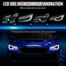 Spec - D Projector Headlights Sequential LED Switchback DRL Black Housing w/ Smoked Lens 2015 - 2021 WRX / 2015 - 2021 STI (Halogen Headlight Models Only) - 2LHP-WRX15SM-SQ-RS - Subimods.com