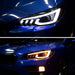 Spec - D Projector Headlights Sequential LED Switchback DRL Black Housing w/ Smoked Lens 2015 - 2021 WRX / 2015 - 2021 STI (Halogen Headlight Models Only) - 2LHP-WRX15SM-SQ-RS - Subimods.com