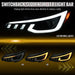 Spec - D Projector Headlights Sequential LED Switchback DRL Black Housing w/ Smoked Lens 2015 - 2021 WRX / 2015 - 2021 STI (Halogen Headlight Models Only) - 2LHP-WRX15SM-SQ-RS - Subimods.com