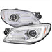 Spec - D Version 2 LED Bar Style Projector Headlights w/ Chrome Base and Clear Lens 2006 - 2007 WRX / 2006 - 2007 STI w/ OEM Halogen Lights - 2LHP - WRX06 - G2 - TM - Subimods.com