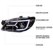 Spec - D Version 2 LED Bar Style Projector Headlights w/ Gloss Black Base and Clear Lens 2006 - 2007 WRX / 2006 - 2007 STI w/ OEM Halogen Lights - 2LHP - WRX06BK - G2 - TM - Subimods.com