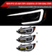 Spec - D Version 2 LED Bar Style Projector Headlights w/ Gloss Black Base and Clear Lens 2015 - 2017 WRX / 2015 - 2017 STI / 2018 - 2021 WRX Base & Premium - 2LHP - WRX15BK - SQ - TM - Subimods.com