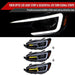 Spec - D Version 2 LED Bar Style Projector Headlights w/ Gloss Black Base and Smoke Lens 2015 - 2017 WRX / 2015 - 2017 STI / 2018 - 2021 WRX Base & Premium - 2LHP - WRX15G - SQ - TM - Subimods.com