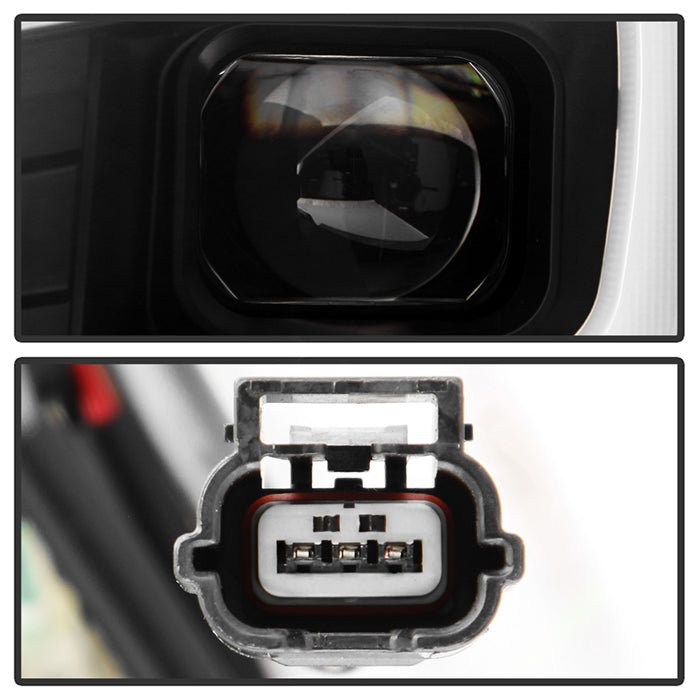 Spyder Apex LED Headlights w/ Black Base & Sequential Switch Back Light Bar 2015-2021 WRX LED Models Only - PRO-YD-SWRX15LEDAP-SBSEQ-BK - Subimods.com