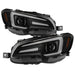Spyder Apex LED Headlights w/ Black Base & Sequential Switch Back Light Bar 2018-2021 WRX SRH Models Only - PRO-YD-SWRX18LEDAFSAP-SBSEQ-BK - Subimods.com