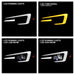 Spyder Apex LED Headlights w/ Black Base & Sequential Switch Back Light Bar 2018-2021 WRX SRH Models Only - PRO-YD-SWRX18LEDAFSAP-SBSEQ-BK - Subimods.com