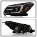 Spyder Signature Projector Headlights w/ Black Base, Sequential LED Turn Signal & Switch Back Light Bar 2014-2018 Forester Halogen Models Only - PRO-YD-SUFO14SI-BK - Subimods.com
