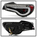 Spyder Taillights w/ Clear Lens, Black Base, White Bar & Sequential Turn Signal 2013-2021 BRZ / FRS / GT86 - ALT-YD-SFRS12-LBLED-BK - Subimods.com