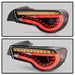 Spyder Taillights w/ Clear Lens, Black Base, White Bar & Sequential Turn Signal 2013-2021 BRZ / FRS / GT86 - ALT-YD-SFRS12-LBLED-BK - Subimods.com