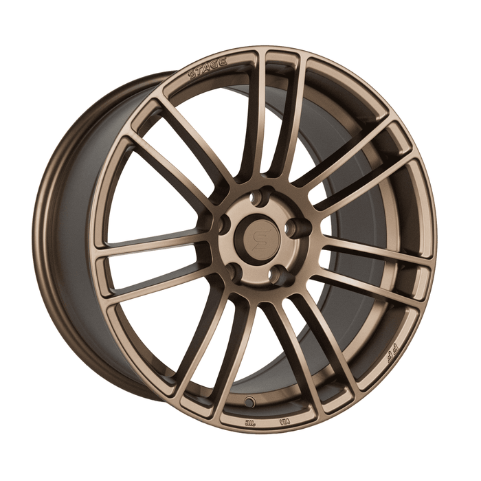 Stage Wheels Belmont Matte Bronze 18x8.5 5x114.3 +35mm Offset - BEL3335512 - Subimods.com