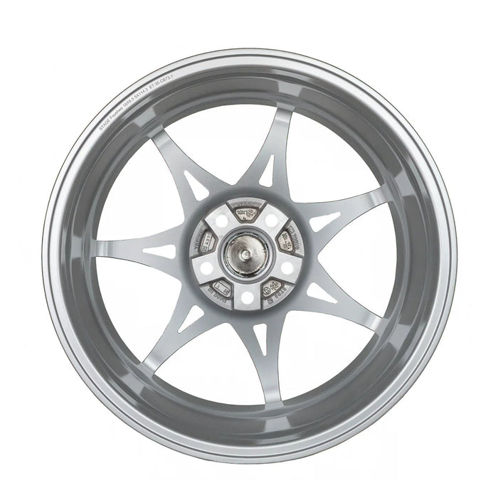 Stage Wheels Foushee Liquid Silver 18x9.5 5x114 38mm Offset 2015 - 2024 WRX / 2011 - 2021 STI - FOU3538518 - Subimods.com