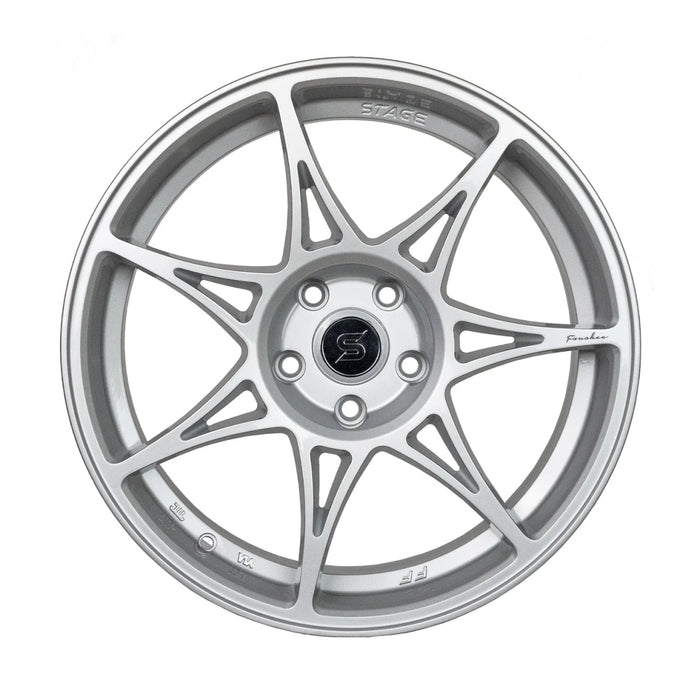 Stage Wheels Foushee Liquid Silver 18x9.5 5x114 38mm Offset 2015 - 2024 WRX / 2011 - 2021 STI - FOU3538518 - Subimods.com