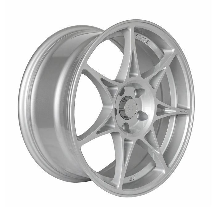 Stage Wheels Foushee Liquid Silver 18x9.5 5x114 38mm Offset 2015 - 2024 WRX / 2011 - 2021 STI - FOU3538518 - Subimods.com