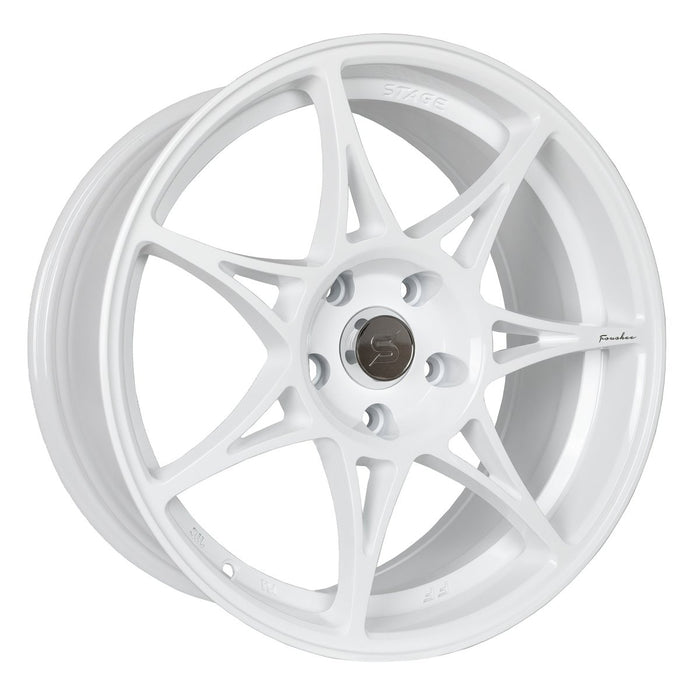 Stage Wheels Foushee White 18x8.5 5x100 35mm Offset - FOU3335111 - Subimods.com