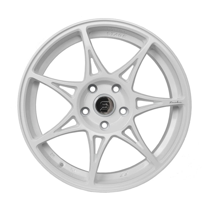 Stage Wheels Foushee White 18x9.5 5x114 38mm Offset 2015 - 2024 WRX / 2011 - 2021 STI - FOU3538511 - Subimods.com
