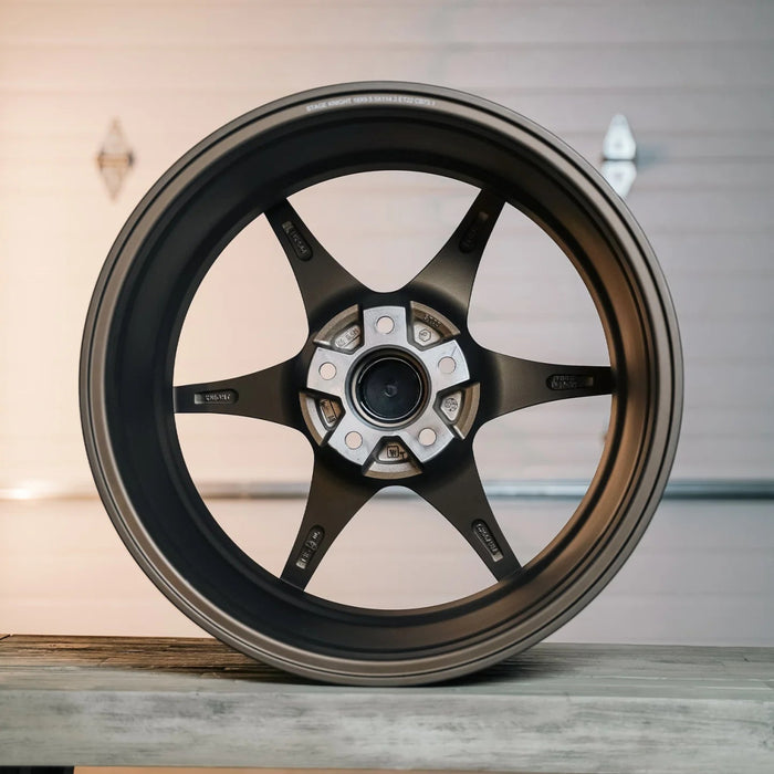 Stage Wheels Knight Matte Bronze 18x9.5 5x114 35mm Offset 2015 - 2024 WRX / 2011 - 2021 STI - KNI3535512 - Subimods.com