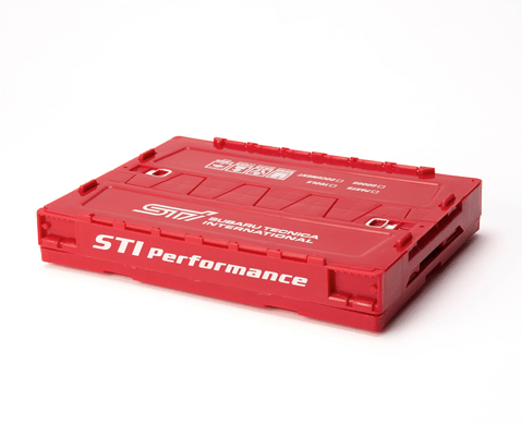 Subaru JDM Mini Folding Container Medium Cherry Red - STSG25100340 - Subimods.com