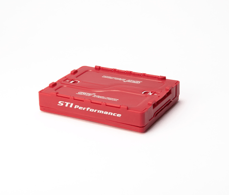 Subaru JDM Mini Folding Container Small Cherry Red - STSG25100330 - Subimods.com