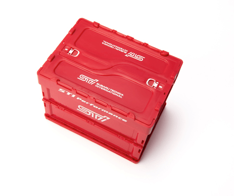 Subaru JDM Mini Folding Container Small Cherry Red - STSG25100330 - Subimods.com