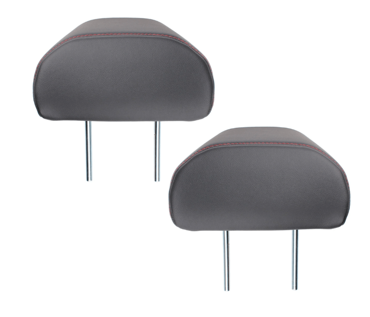 Subaru JDM Rear Headrest Pair Leather w/ Red Stitching 2022 - 2024 WRX - 64261VC220VK - Subimods.com