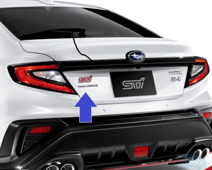Subaru JDM S4 Driver Side Trunk Emblem Kit 2022 - 2024 WRX - 93079VC230 - Subimods.com