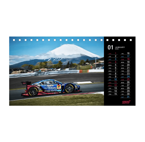 Subaru JDM STI 2026 Motorsports Desk Calendar - STSG25100480 - Subimods.com