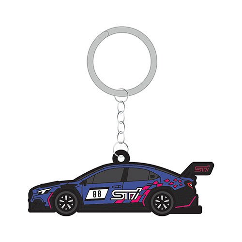 Subaru JDM STI NBR CHALLENGE 2024 Class Victory Commemorative Rubber Keychain - STSG24100600 - Subimods.com