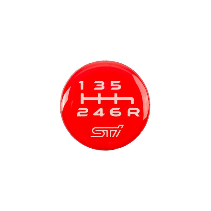 Subaru JDM STI Shift Pattern Emblem - 6MT Lower Right Reverse - STSG25100370 - Subimods.com