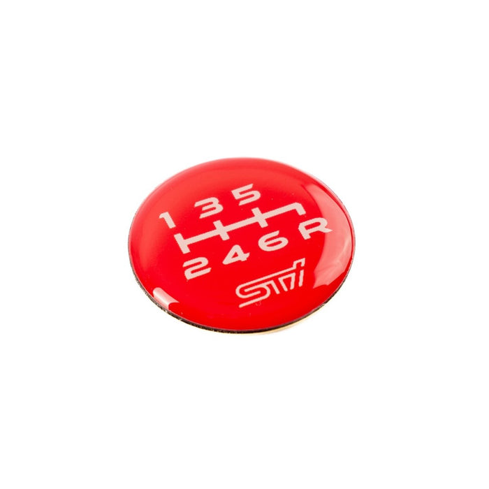 Subaru JDM STI Shift Pattern Emblem - 6MT Lower Right Reverse - STSG25100370 - Subimods.com