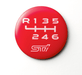 Subaru JDM STI Shift Pattern Emblem - 6MT Upper Left Reverse - STSG25100360 - Subimods.com