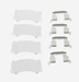 Subaru OEM Brake Pad Shim Kit Front 2018 - 2023 Crosstrek / 2017 - 2023 Impreza - 26298FL001 - Subimods.com