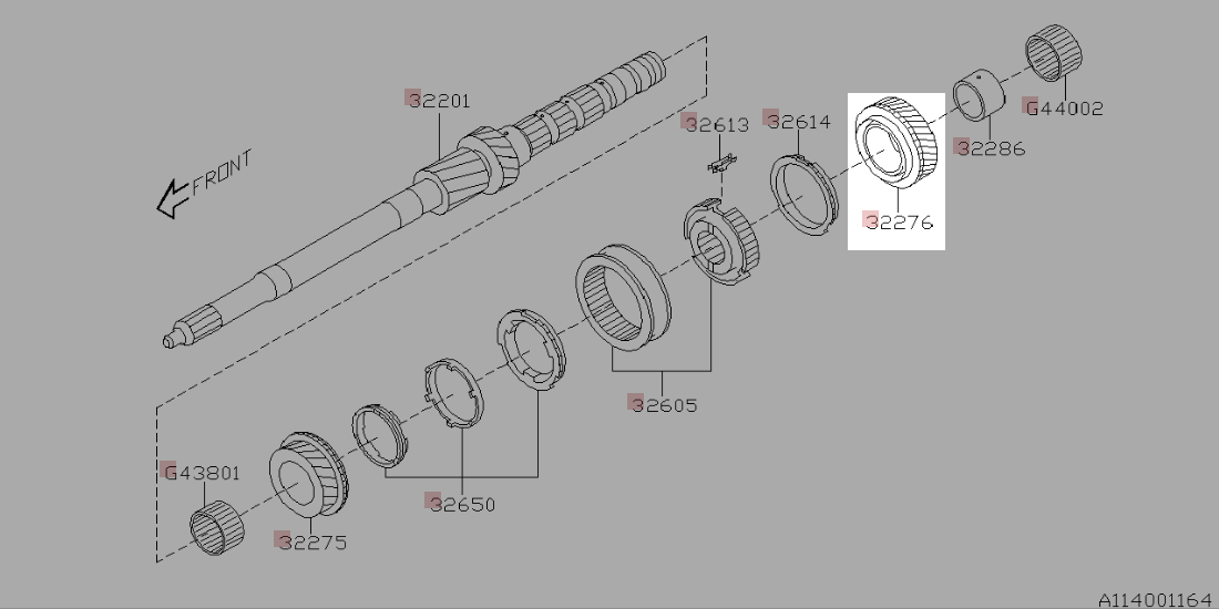 Subaru OEM Bushing Gear Complete 4th Drive 2004 - 2006 STI - 32276AA260 - Subimods.com