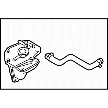 Subaru OEM Coolant Expansion Tank 2002 - 2007 WRX / 2004 - 2007 STI / 2004 - 2008 Forester XT / 2004 - 2006 Baja Turbo - 21132AA131 - Subimods.com