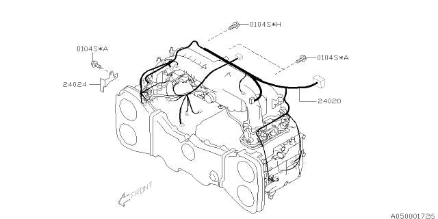 Subaru OEM Engine Wiring Harness 2008 - 2010 STI - 24020AE091 - Subimods.com