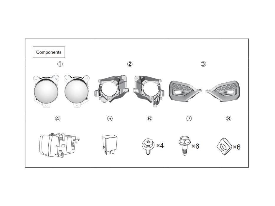 Subaru OEM Fog Light Kit 2022 - 2024 WRX - H4510VC000 - Subimods.com