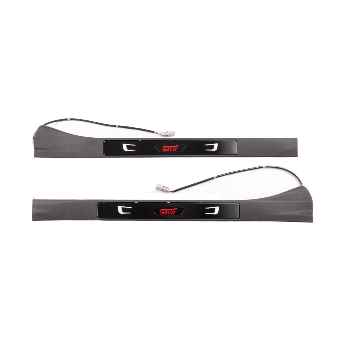Subaru OEM Illuminated STI Logo Door Sill Plates WRX — Subimods.com